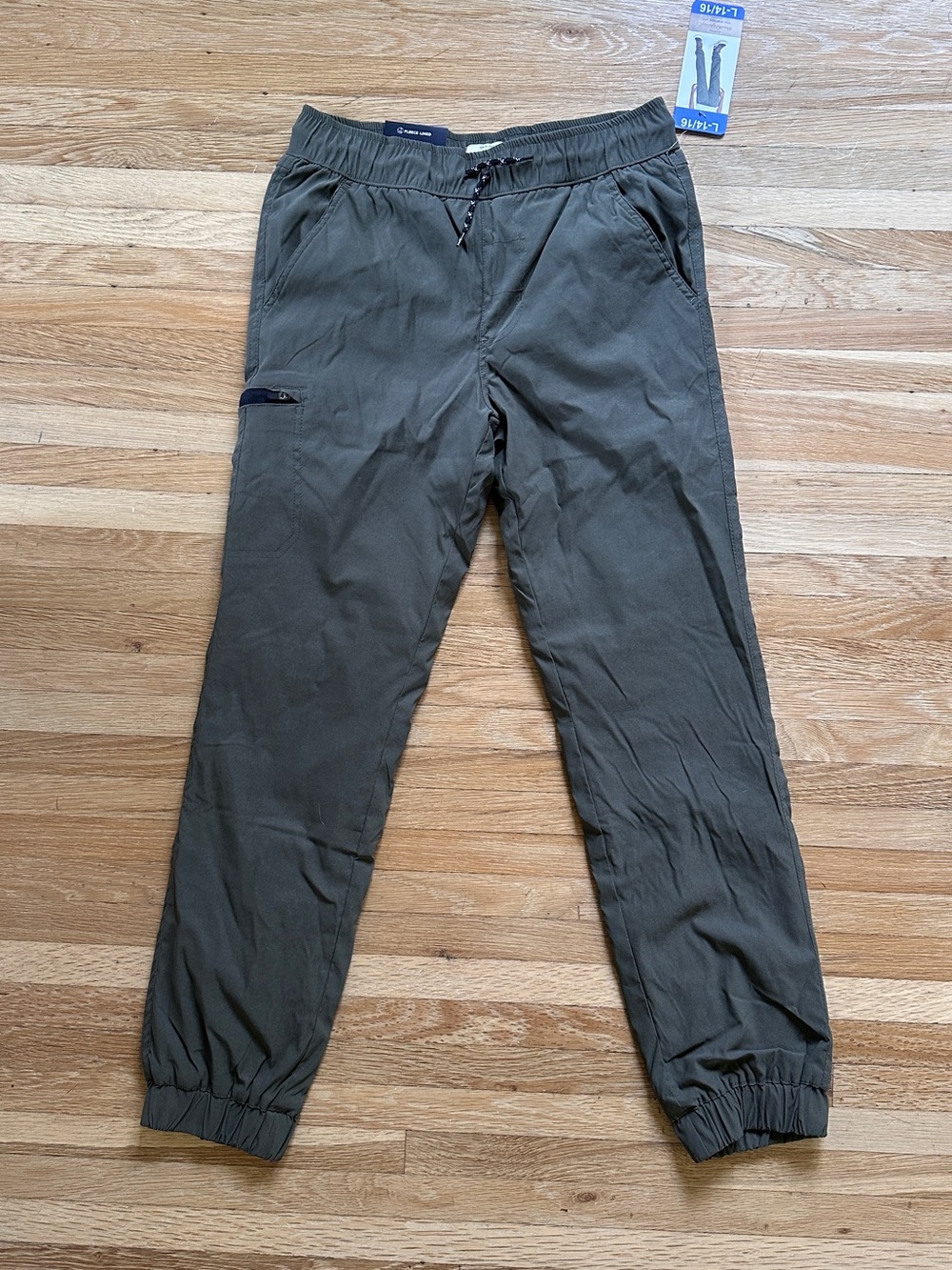 Boy’s Olive Green Jogger Pants - Lightweight Casual Wear